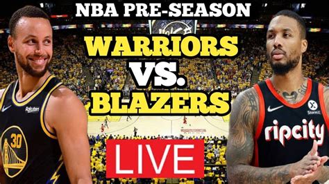 gsw vs portland live.